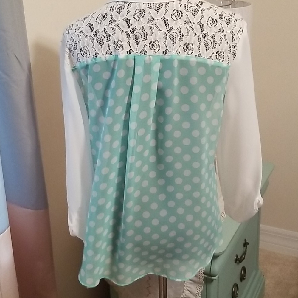 Cute  polka dot top